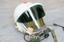 Rare Air Force Fighter Pilot Flight Helmet TK-1, Rare Yellow Face Shield