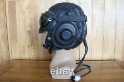 Rare Early Chinese Pilot Leather Flight Helmet (Black Brown Headset Cap), Goggles