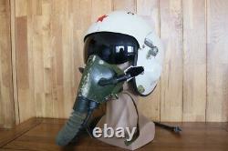 Rare Early Mig Fighter Pilot Flying Helmet Tk-2a, Oxygen Mask