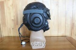 Rare Early Original MiG/Su Pilot Leather Flight Helmet, Aviation Goggles