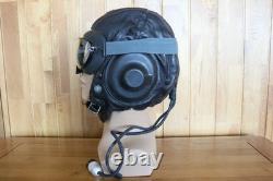 Rare Early Original MiG/Su Pilot Leather Flight Helmet, Aviation Goggles
