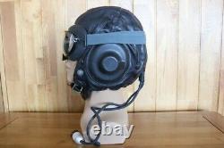 Rare Early Original Pilot Leather Flight Helmet, Aviation Goggles