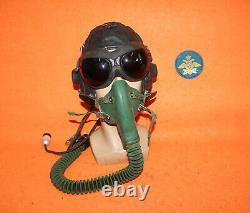 Rare Fighter Pilot Fighting Flight Helmet Air Force Flying Goggles Oxygen Mask