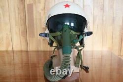 Rare Fighter Pilot Flying Helmet Tk-2A Oxygen Mask Ym-6505