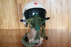 Rare Fighter Pilot Flying Helmet Tk-2A Oxygen Mask Ym-6505