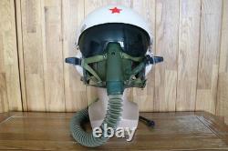 Rare Fighter Pilot Flying Helmet Tk-2A Oxygen Mask Ym-6505