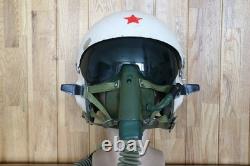 Rare Fighter Pilot Flying Helmet Tk-2A Oxygen Mask Ym-6505