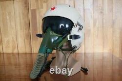 Rare Fighter Pilot Flying Helmet Tk-2A Oxygen Mask Ym-6505