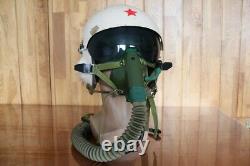 Rare Fighter Pilot Flying Helmet Tk-2A Oxygen Mask Ym-6505