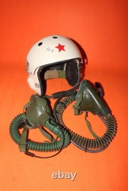 Rare Fighter Pilot Flying Helmet Tk-2A Oxygen Mask Ym-6505 Ym- 6512