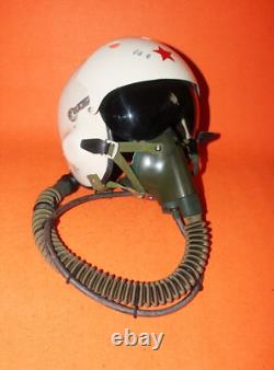 Rare Fighter Pilot Flying Helmet Tk-2A Oxygen Mask Ym-6505 Ym- 6512