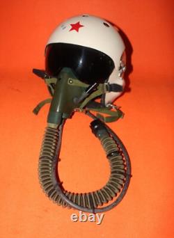 Rare Fighter Pilot Flying Helmet Tk-2A Oxygen Mask Ym-6505 Ym- 6512