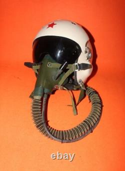 Rare Fighter Pilot Flying Helmet Tk-2A Oxygen Mask Ym-6505 Ym- 6512