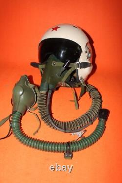 Rare Fighter Pilot Flying Helmet Tk-2A Oxygen Mask Ym-6505 Ym- 6512