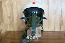 Rare Fighter Pilot Protection Helmet Tk-2A(1#/58) Oxygen Mask Ym-6505