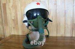 Rare Fighter Pilot Protection Helmet Tk-2A(1#/58) Oxygen Mask Ym-6505