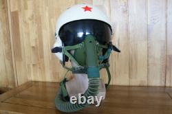 Rare Fighter Pilot Protection Helmet Tk-2A(1#/58) Oxygen Mask Ym-6505