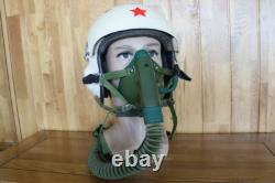Rare Fighter Pilot Protection Helmet Tk-2A(1#/58) Oxygen Mask Ym-6505