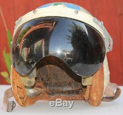 Rare Toptex Hughes Aircraft Experimental Jet Test Pilot Flight Helmet Military