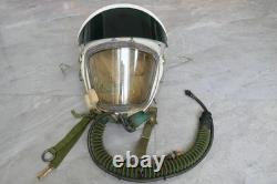 Reried MiG Fighter Pilot Flight Helmet, Black Sun Visor