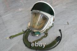 Reried MiG Fighter Pilot Flight Helmet, Black Sun Visor