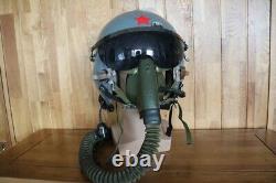 Retired Air Force Fighter Pilot Flight Helmet, Face Mask Ym-6505 Only $329