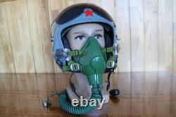 Retired Air Force Fighter Pilot Flight Helmet, Oxygen Mask