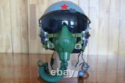 Retired Air Force Fighter Pilot Flight Helmet, Oxygen Mask YM-6512A -4