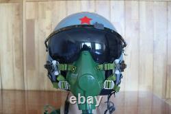 Retired Air Force Fighter Pilot Flight Helmet, Oxygen Mask YM-6512A -4