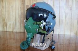 Retired Air Force Fighter Pilot Flight Helmet, Oxygen Mask YM-6512A -4