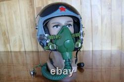 Retired Air Force Fighter Pilot Flight Helmet, Oxygen Mask YM-6512A -4
