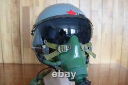 Retired Air Force Fighter Pilot Flight Helmet, Oxygen Mask YM-9915G