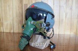 Retired Air Force Fighter Pilot Flight Helmet, Oxygen Mask YM-9915G