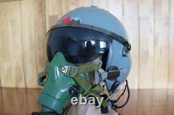 Retired Air Force Fighter Pilot Flight Helmet, Oxygen Mask YM-9915G