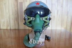 Retired Air Force Fighter Pilot Flight Helmet, Oxygen Mask Ym-9915g