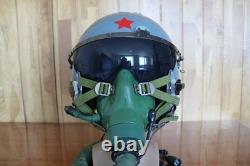 Retired Air Force Fighter Pilot Flight Helmet, Oxygen Mask Ym-9915g