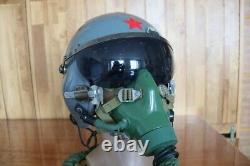 Retired Air Force Fighter Pilot Flight Helmet, Oxygen Mask Ym-9915g