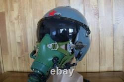 Retired Air Force Fighter Pilot Flight Helmet, Oxygen Mask Ym-9915g