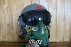 Retired Air Force Fighter Pilot Flight Helmet, Oxygen Mask Ym-9915g