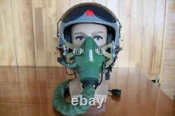 Retired Air Force Fighter Pilot Flight Helmet, Oxygen Mask Ym-9915g