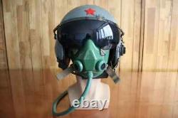 Retired Chinese Air Force Fighter Pilot Flying Helmet, Face Mask