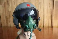 Retired Chinese Air Force Fighter Pilot Flying Helmet, Face Mask