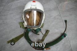 Retired Chinese Air Force MiG Pilot Flight Helmet