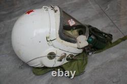 Retired Chinese Air Force MiG Pilot Flight Helmet