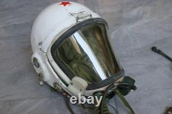 Retired Chinese Air Force Mig-21 Fighter Pilot Flight Helmet