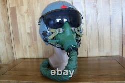 Retired Chinese Fighter Pilot Flight Helmet, Oxygen Mask YM-9915G