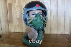 Retired Chinese Fighter Pilot Flight Helmet, Oxygen Mask YM-9915G