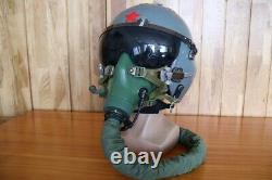 Retired Chinese Pilot Flight Helmet, Oxygen Mask Ym-9915G