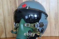 Retired Chinese Pilot Flight Helmet, Oxygen Mask Ym-9915G