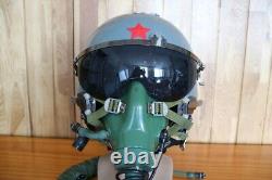 Retired Chinese Pilot Flight Helmet, Oxygen Mask Ym-9915G